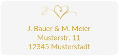 Klick: Details zu Absenderetikett Hochzeit "Envie" anzeigen Absenderetikett Hochzeit "Envie" 45,7 x 21,2 mm lila
