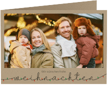 Klick: Details zu Weihnachtskarte "Lichterketten Schrift" anzeigen Weihnachtskarte "Lichterketten Schrift"