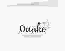Danksagung Konfirmation "Quelle" DIN A6 Klappkarte quer blau