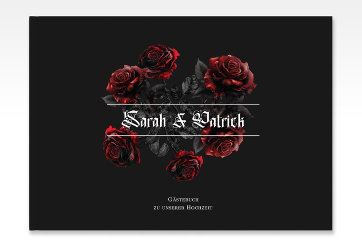 Gästebuch A4 quer Gothic Rose A4 quer, Hardcover