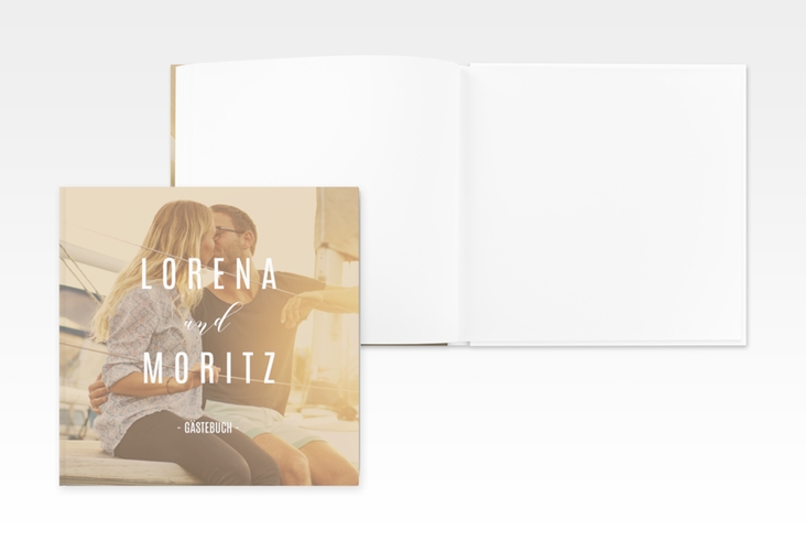 Gästebuch Creation Memory 20 x 20 cm, Hardcover beige