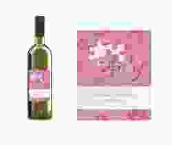 Etichette vino matrimonio collezione Bergamo Etikett Weinflasche 4er Set rosa
