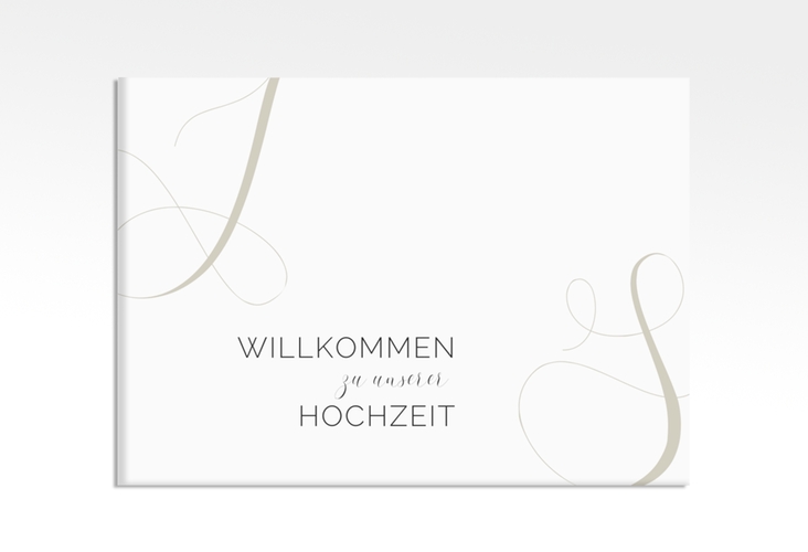 Willkommensschild Leinwand Eheschließung 70 x 50 cm Leinwand