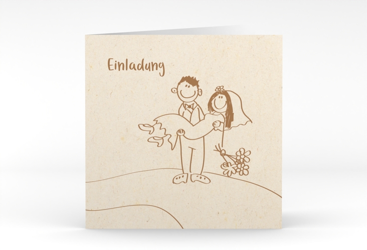 Hochzeitseinladung Pisa quadr. Klappkarte