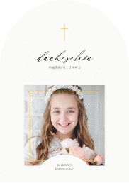 Danksagung Kommunion "Cross"