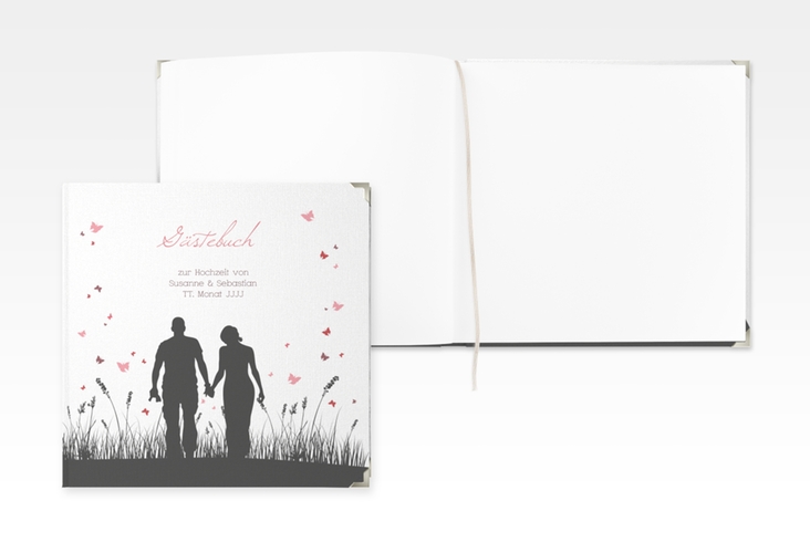 Gästebuch Selection Hochzeit Rouen Leinen-Hardcover schwarz