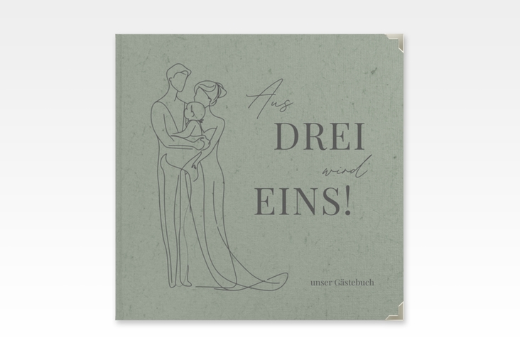 Gästebuch Selection Hochzeit Vereint Leinen-Hardcover gruen