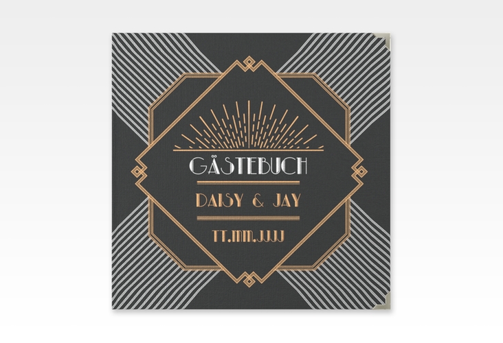 Gästebuch Selection Hochzeit Gatsby Leinen-Hardcover schwarz