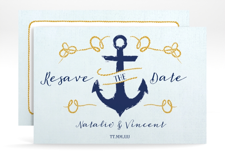 Change the Date-Karte Anker A6 Karte quer