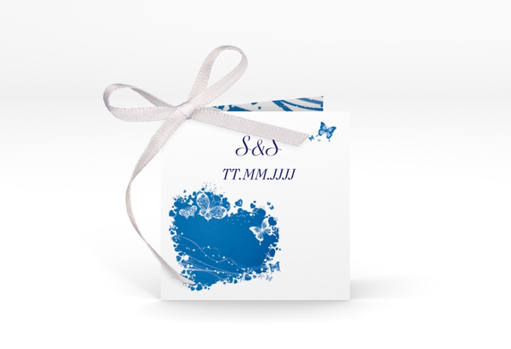 Geschenkanhänger Hochzeit Mailand Geschenkanhänger 10er Set blau