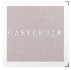 Klick: Details zu Gästebuch Selection Hochzeit "Simply" anzeigen Gästebuch Selection Hochzeit Simply Leinen-Hardcover grau