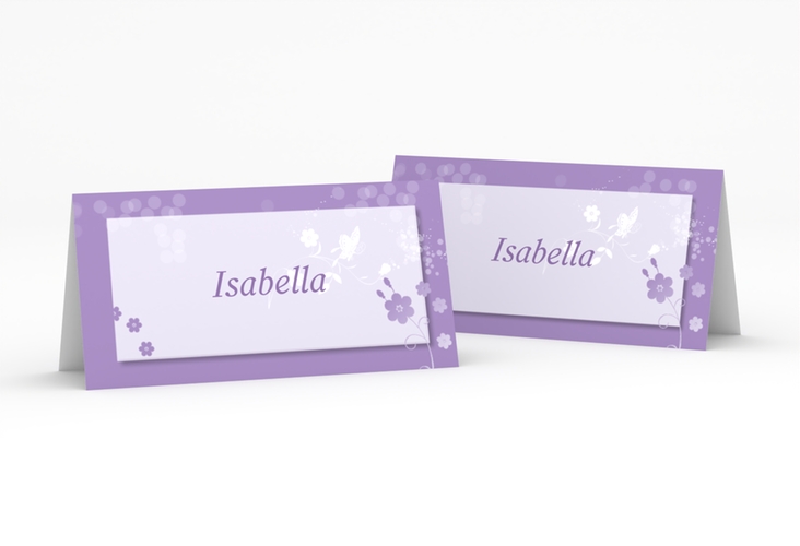 Tischkarte Hochzeit Verona Tischkarten lila