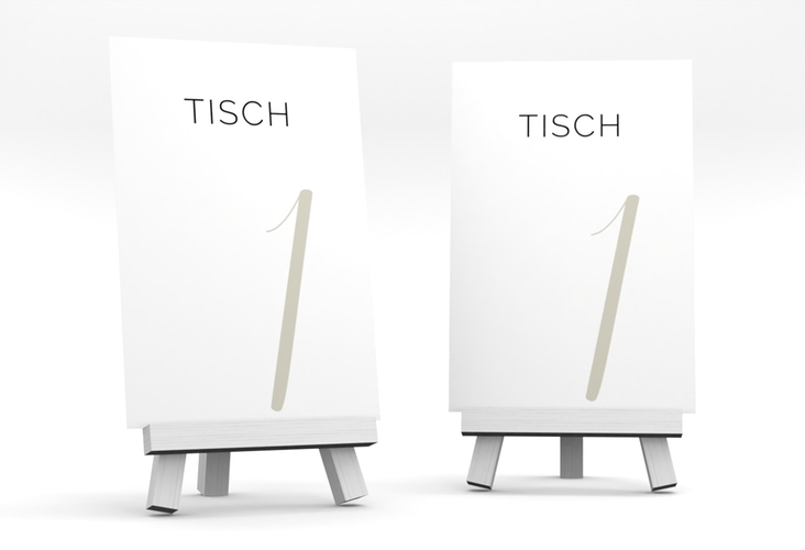 Tischnummer Hochzeit Eheschließung Tischaufsteller weiss