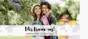 Hochzeitseinladung Mirage Einsteckkarte weiss