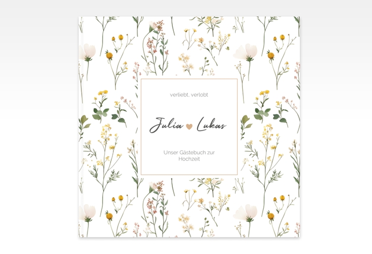 Gästebuch Creation Blumenwiese 20 x 20 cm, Hardcover