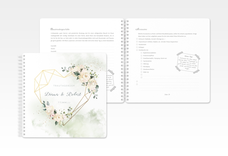 Trautagebuch Hochzeit Adore Trautagebuch Hochzeit gruen