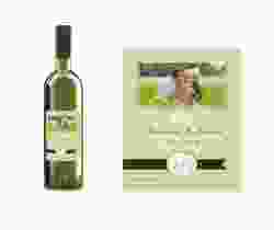 Etichette vino matrimonio collezione Malaga Etikett Weinflasche 4er Set verde
