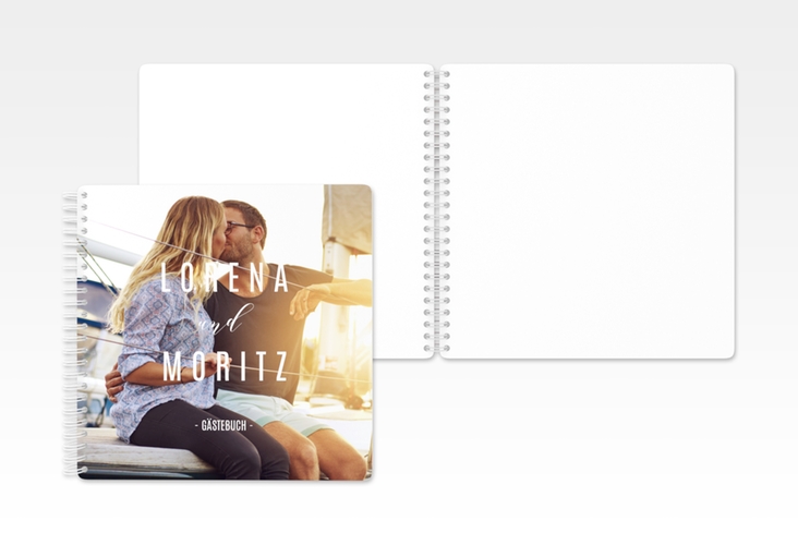 Gästebuch Hochzeit Memory Ringbindung