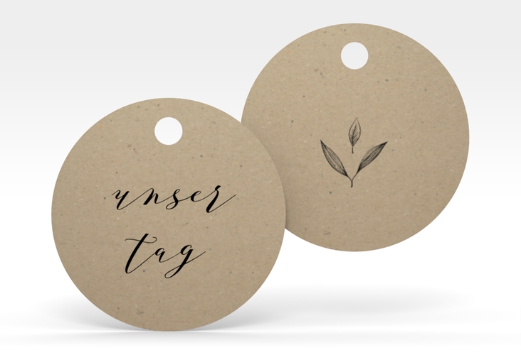 Geschenkanhänger Hochzeit Naturelove Geschenkanhänger, rund