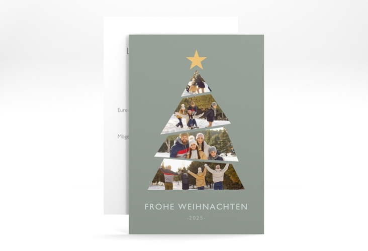 Weihnachtskarte Bilderbaum A6 Karte hoch