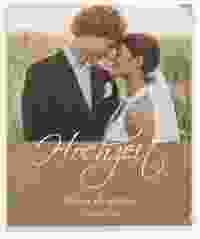 Hochzeitsalbum Big Picture 21 x 25 cm kraftpapier mit Foto des Brautpaars