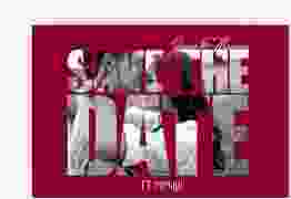 Save the Date-Karte Hochzeit "Letters"