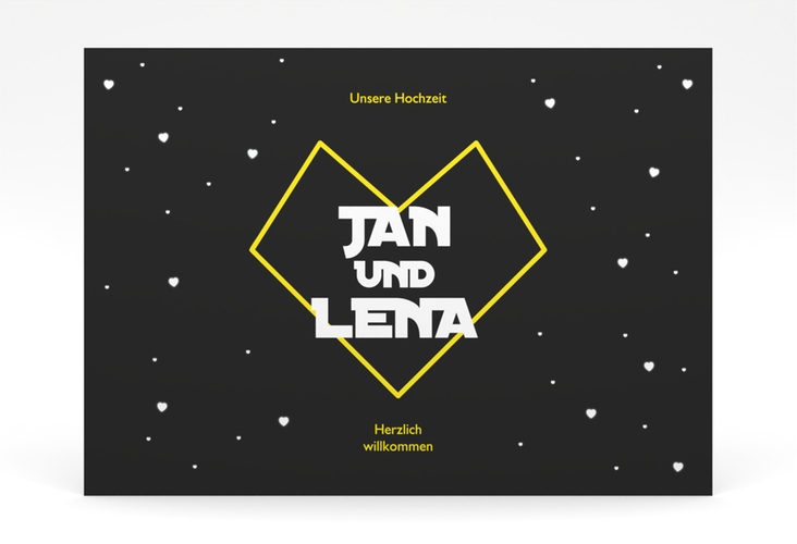 Willkommensschild Poster Starlove 70 x 50 cm Poster mit Sci-Fi-Universum