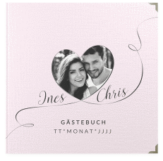 Klick: Details zu Gästebuch Selection Hochzeit "Dolce" anzeigen Gästebuch Selection Hochzeit Dolce Leinen-Hardcover rosa