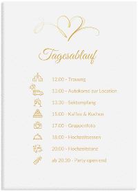 Klick: Details zu Tagesablauf Leinwand Hochzeit "Envie" anzeigen Tagesablauf Leinwand Hochzeit "Envie" 50 x 70 cm Leinwand lila