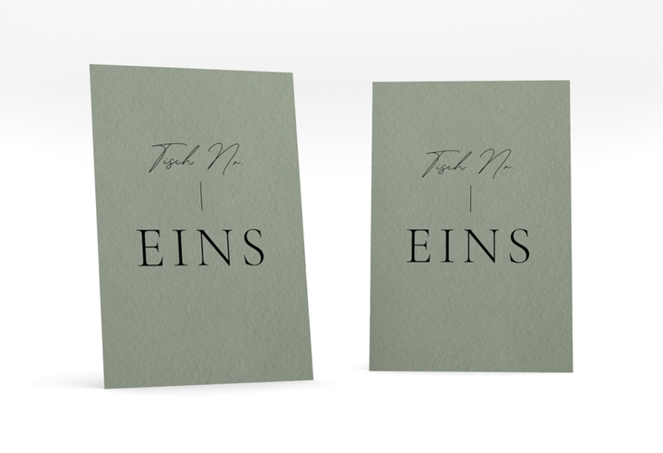 Tischnummer Hochzeit Hochzeitsfreude Tischaufsteller gruen