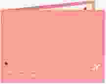 Dankeskarte Hochzeit Weddingpass A6 Klappkarte quer rosa