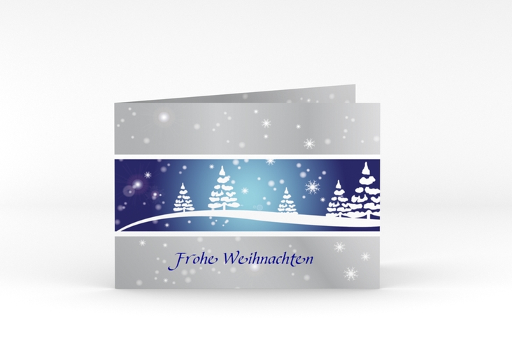 Weihnachtskarte "Magical" A6 Klappkarte Quer