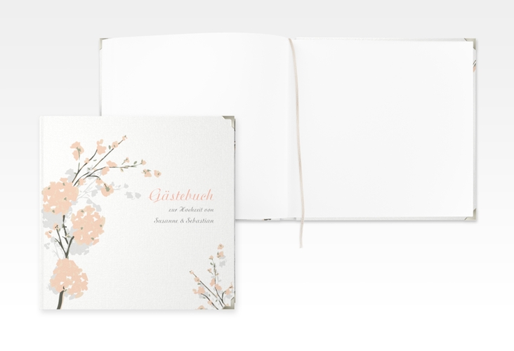 Gästebuch Selection Hochzeit Salerno Leinen-Hardcover apricot
