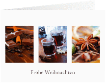 Geschäftliche Weihnachtskarte "Adventszeit"