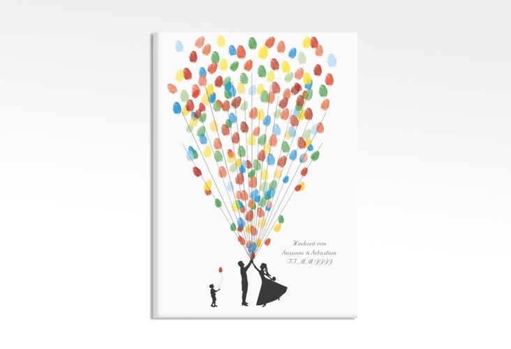 Wedding Tree Leinwand Ballons Beatrice Boy (bis 200 Gäste) 50 x 70 cm