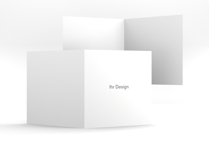 Blanko quadratische Klappkarte quadr. Klappkarte