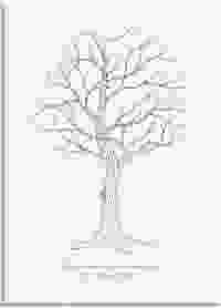Wedding Tree Leinwand "Baum Clarissa" (bis 200 Gäste)