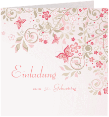 Einladung 50. Geburtstag "Marianne"