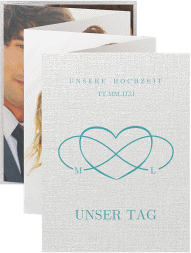 Klick: Details zu Foto-Leporello Hochzeit "Infinity" anzeigen Foto-Leporello Hochzeit Infinity Leporello tuerkis