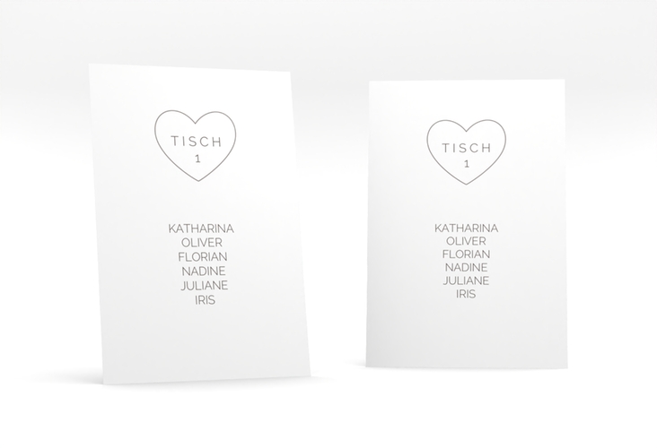 Tischaufsteller Hochzeit Lebenstraum Tischaufsteller weiss hochglanz