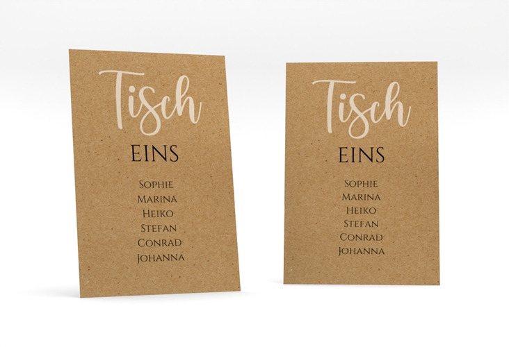Tischaufsteller Hochzeit Noble Tischaufsteller mit elegantem Schriftzug
