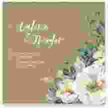 Gästebuch Creation Ivory 20 x 20 cm, Hardcover Kraftpapier
