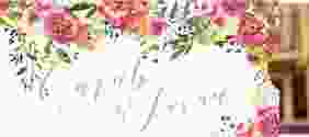 Hochzeitseinladung "Flowerbomb"