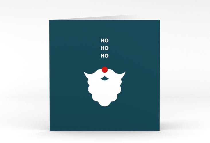 Weihnachtskarte "Santaclaus" Quadratische Klappkarte