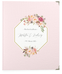 Klick: Details zu Hochzeitsalbum "Prachtvoll" anzeigen Hochzeitsalbum Prachtvoll 21 x 25 cm rosa