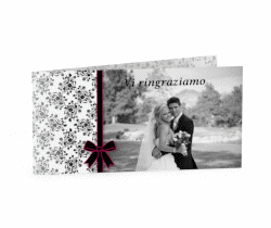 Klick: Details zu Ringraziamenti matrimonio collezione Bologna anzeigen Ringraziamenti matrimonio collezione Bologna DIN lang Klappkarte fucsia