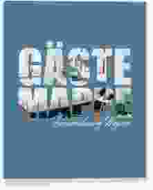 Gästemappe Ferienwohnung A4 Apartment Gästemappe A4 blau in modernem Typografie-Design