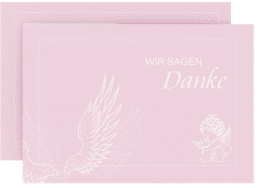 Klick: Details zu Dankeskarte Taufe "Angel" anzeigen Dankeskarte Taufe "Angel"