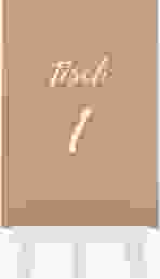 Tischnummer Hochzeit Glam Tischaufsteller beige
