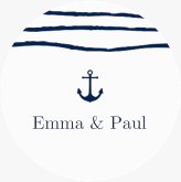 Aufkleber Hochzeit Liebesanker